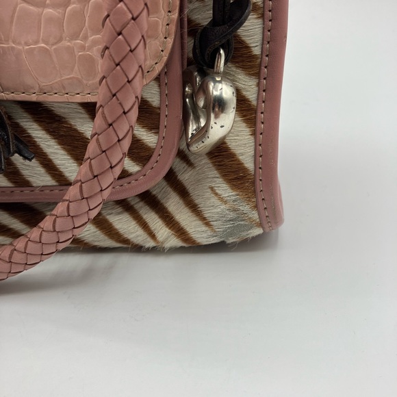 Brighton Pink Leather Handbag/Crossbody bag - Picture 10 of 12